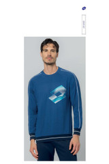 Pigiama Uomo Lungo Lotto LP1223 in Cotone Jersey Leggero Estivo