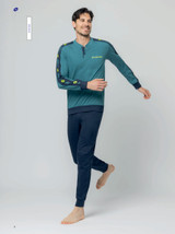 Pigiama Uomo Lungo Lotto LP1217 in Cotone Jersey Leggero Estivo