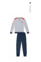 Pigiama Uomo Lungo Lotto LP1222 in Cotone Jersey Leggero Estivo