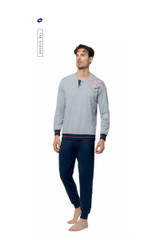 Pigiama Uomo Lungo Lotto LP1226 in Cotone Jersey Leggero Estivo