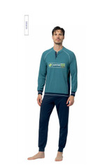 Pigiama Uomo Lungo Lotto LP1225 in Cotone Jersey Leggero Estivo