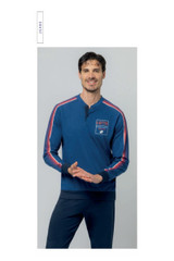 Pigiama Uomo Lungo Lotto LP1221 in Cotone Jersey Leggero Estivo