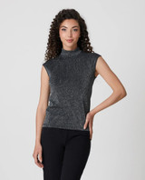 Canotta lupetto a costine in tessuto laminato 4827 JADEA