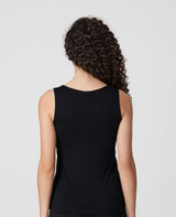 Canotta scollo a v effetto velluto con glitter 4830 JADEA