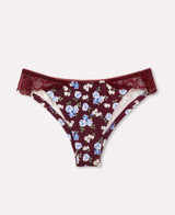 6 Pezzi Brasiliana Donna in cotone elasticizzato fantasia floreale con pizzo 6544 JADEA