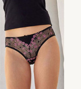 6 Pezzi Slip Donna semitrasparente 6521 JADEA