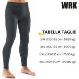 Leggings uomo in Lana Merino elasticizzata WRK404