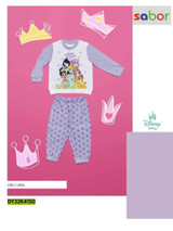 Pigiama neonaata lungo in cotone estivo DY32K4150 PRINCESS