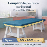 Copritavolo 6 posti in tessuto elasticizzato Buccia di Mela Mixo -Made in Italy