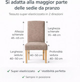 Coprisedia Elasticizzati Universali Coppia Due pezzi  Buccia di Mela Linea Mixo - Made in Italy