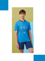 Pigiama corto ragazzo in cotone estivo GP4156 IL GRANCHIO