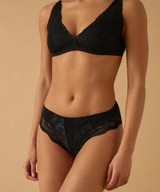 6 Pezzi Slip Donna Jadea 529 in Cotone con bordi in Pizzo