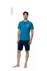 Lotto  Pigiama Uomo corto in cotone estivo mezza manica LP1234