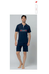 Lotto  Pigiama Uomo corto in cotone estivo mezza manica LP1237