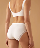 6 Pezzi Slip Donna Jadea 532 in Cotone con bordi in Pizzo