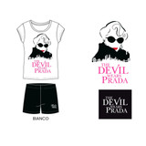 IL DIAVOLO VESTE PRADA Pigiama estivo corto donna in cotone DYD0885 SABOR