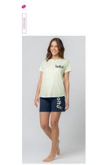 LOTTO Pigiama donna in cotone estivo mezza manica LP5241