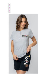LOTTO Pigiama donna in cotone estivo mezza manica LP5241