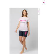 LOTTO Pigiama donna in cotone estivo mezza manica LP5245