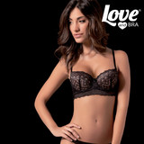 LOVE AND BRA Reggiseno Balconcino con ferretto e con imbottitura in pizzo CHANTAL