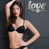 LOVE AND BRA Reggiseno push-up in pizzo con coppe graduate e ferretto MARGOT