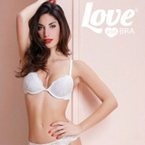 LOVE AND BRA Reggiseno push-up in pizzo con coppe graduate e ferretto MARGOT