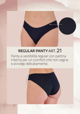 Andra Panty donna (6 pezzi) vestibilità regular traspirante e antibatterico Linea comfort 21