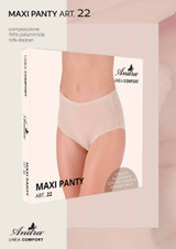 Andra Maxy Panty donna (6 pezzi) vita alta traspirante e antibatterico Linea comfort 22