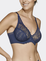 SELENE Reggiseno donna in pizzo con ferretto senza imbottitura (coppa C) Melany