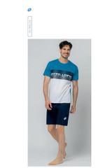 LOTTO Pigiama uomo in cotone estivo mezza manica LP1244