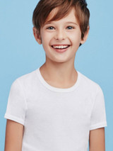 6 Pezzi Maglia T-Shirt Bambino Mezza Manica Ellepi 4289 in 100% Cotone