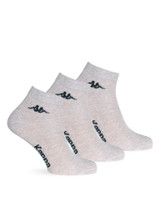 6 Paia Calza Corta Unisex Kappa K004 in Jersey di Cotone. Ideale per lo Sport