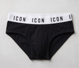 ICON  (3 pezzi ) Slip ragazzo in cotone elasticizzato con logo a contrasto 01736