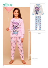 STITCH Pigiama bambina manica lunga in cotone interlock DY50L8958 SABOR
