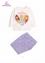 PRINCESS Pigiama neonata manica lunga in cotone interlock DY32U0205 SABOR