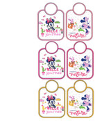 Ellepi (6 Pezzi) Bavaglini Neonata Disney Plastificati in Cotone WD9550 Offerta Multipack