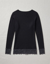 JADEA Maglia manica lunga scollo a barca modal e cashmere - Art. 4649
