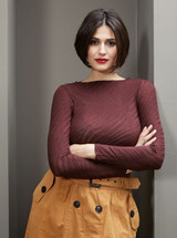 MySublyme Maglia donna scollo tondo in cashmere manica lunga 1468