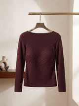 MySublyme Maglia donna scollo tondo in cashmere manica lunga 1468