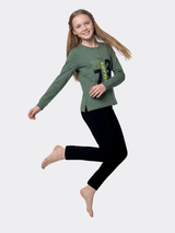 LOTTO Pigiama Ragazza in Cotone Interlock Manica Lunga LP7117