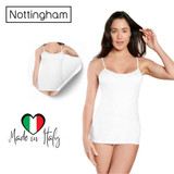 3 Pezzi Canottiera Donna Spalla Stretta Nottingham VS4014W Spalla Stretta