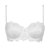 Lormar Deluxe Reggiseno Donna in Pizzo con Ferretto fascia a Balconcino (Coppa B)