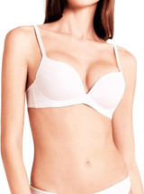 LORMAR Desiderio Reggiseno a balconcino push up senza ferretto 1 taglia in più (Coppa B)