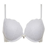 LORMAR Double Pizzo Reggiseno con ferretto Super Push Up +2 taglie (Coppa B)