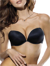 LORMAR Reggiseno Donna Super Push Up Con Ferretto (Coppa B) Double Gloss