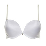 LORMAR Double Gloss Reggiseno Donna Super Push Up Con Ferretto (Coppa B)