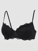 Infiore 3001 Reggiseno con Ferretto in pizzo a balconcino Imbottito