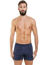 6 Pezzi Boxer Uomo Nottingham B416-B416S Apertura con Bottoni in Filo di Scozia