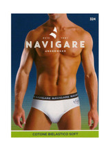 Navigare 324 (6 pezzi) Slip Uomo Cotone Elasticizzato Elastico Esterno