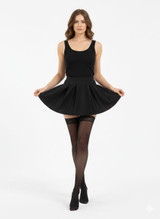 6 Paia  Collant Autoreggente Donna Bellissima Basic 20 den con Balza in Pizzo